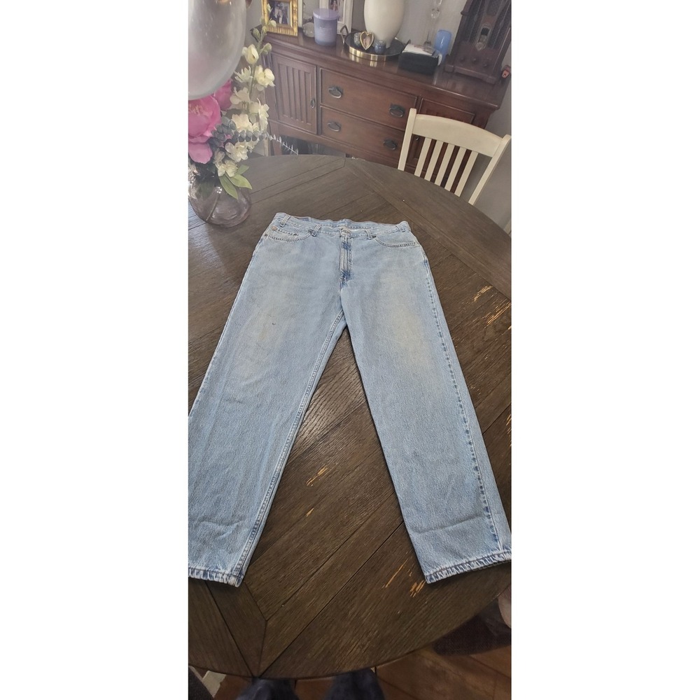 Vintage Made In USA Levi's 550 Relaxed Fit Men's 42x30 Denim Blue Jeans Soft